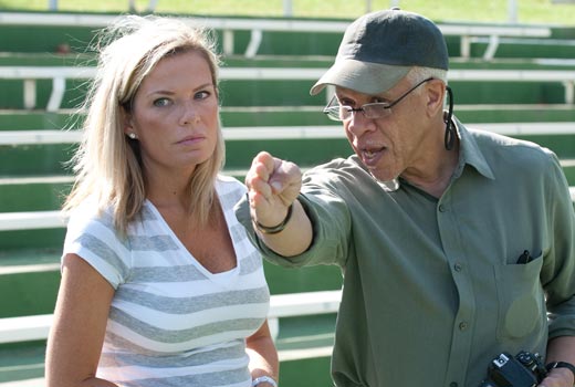 Tracie Marcum with Lou Jones on "The Moment."