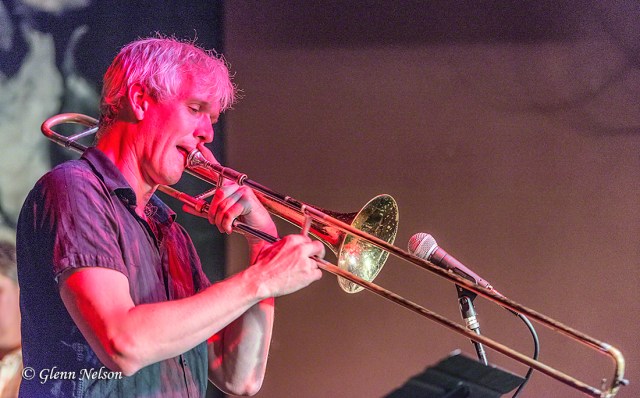 Chris Stover on trombone.